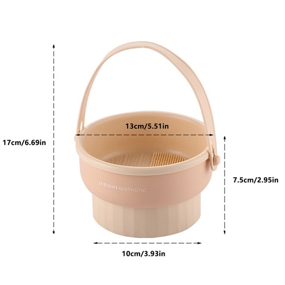 U-RIGHT AESTHETIC 2 in 1 Makeup Brush Cleaning Bowl - Picture 3 of 6